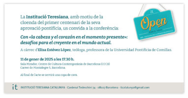 INSTITUCIÓ TERESIANA - 11 de gener - 1r centenari @ Llibreria Claret - Sala Pere Casaldàliga