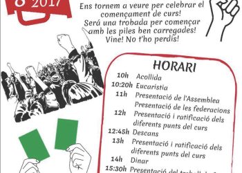 JOVENTUT OBRERA CRISTIANA – CELEBRACIÓ DE L’ASSEMBLEA NACIONAL